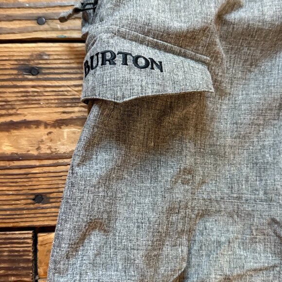 Burton Snow Pants Mens XL Grey Dryride Snow Pants Snowboarding Ski Cargo READ - Picture 2 of 9